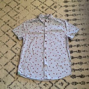 Men’s size small watermelon button up shirt